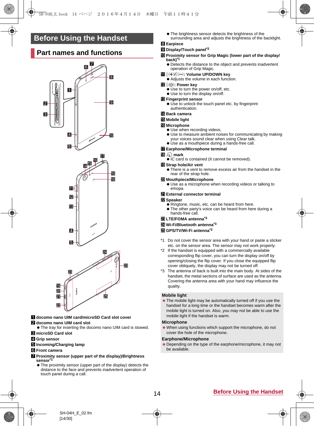 Page 11 of Sharp HRO00232 Smart Phone User Manual 12  APYHRO00232