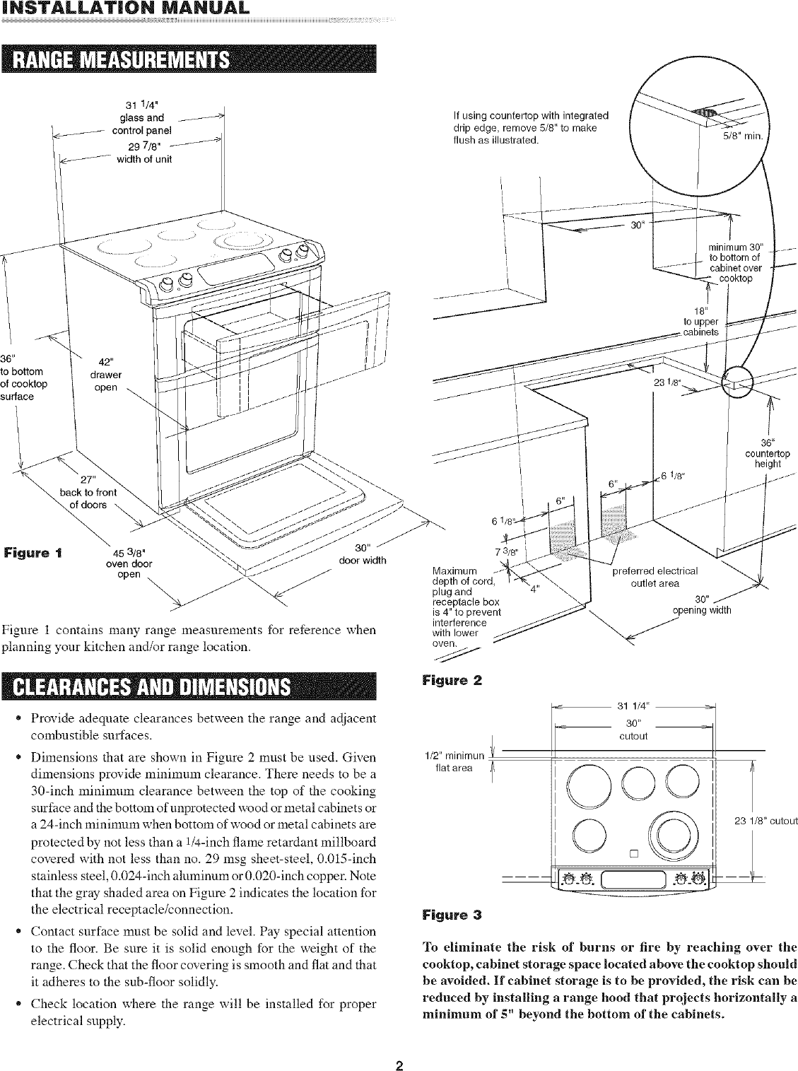 Page 2 of 8 - Sharp KB-4425LS User Manual  ELECTRIC RANGE W/MICROWAVE DRAWER - Manuals And Guides L0701299