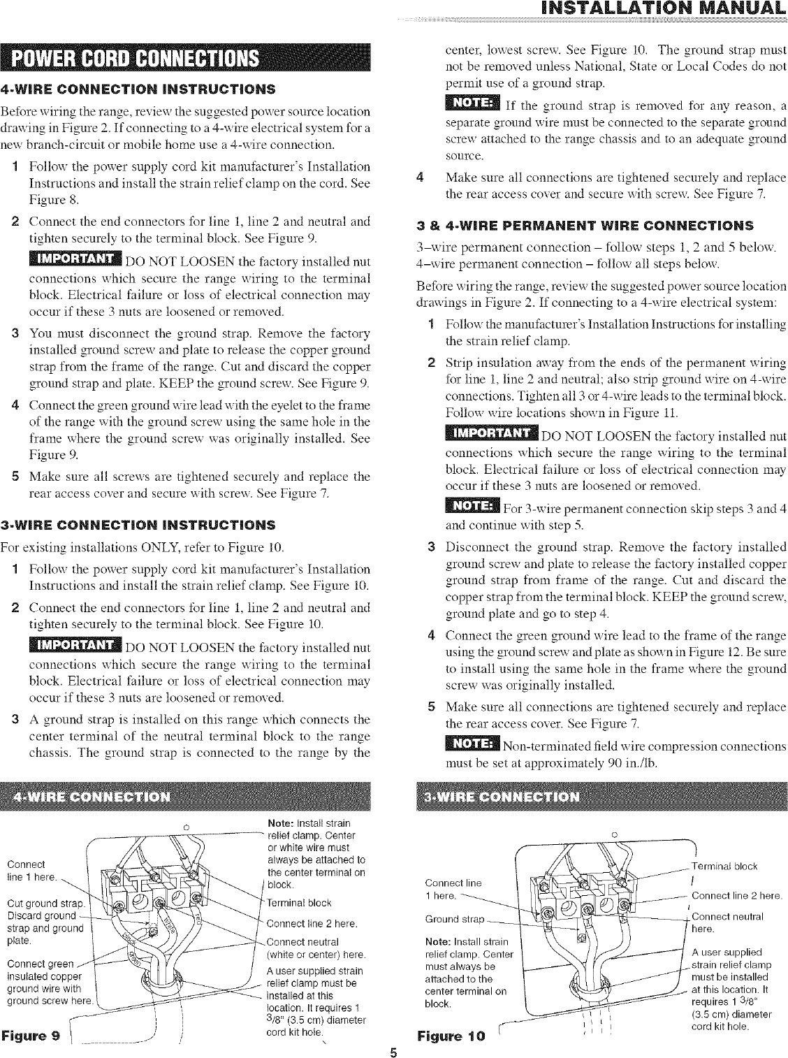 Page 5 of 8 - Sharp KB-4425LS User Manual  ELECTRIC RANGE W/MICROWAVE DRAWER - Manuals And Guides L0701299