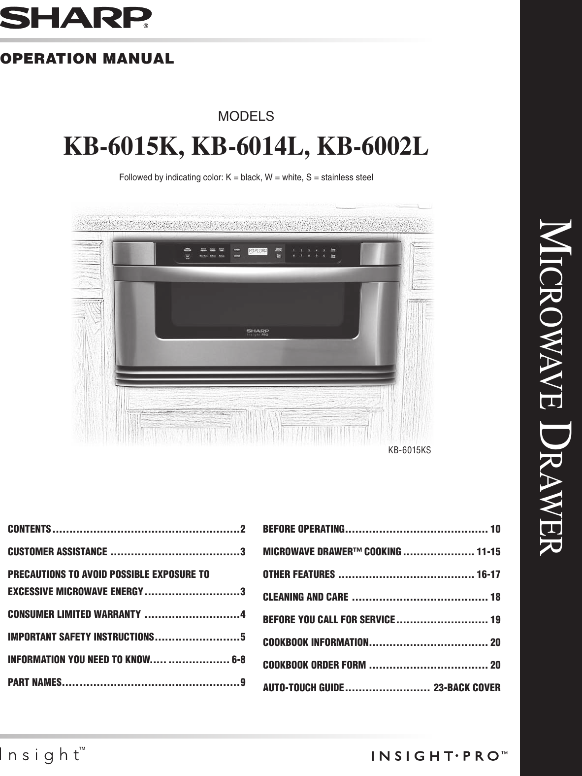 Sharp Kb6525ps Installation Guide