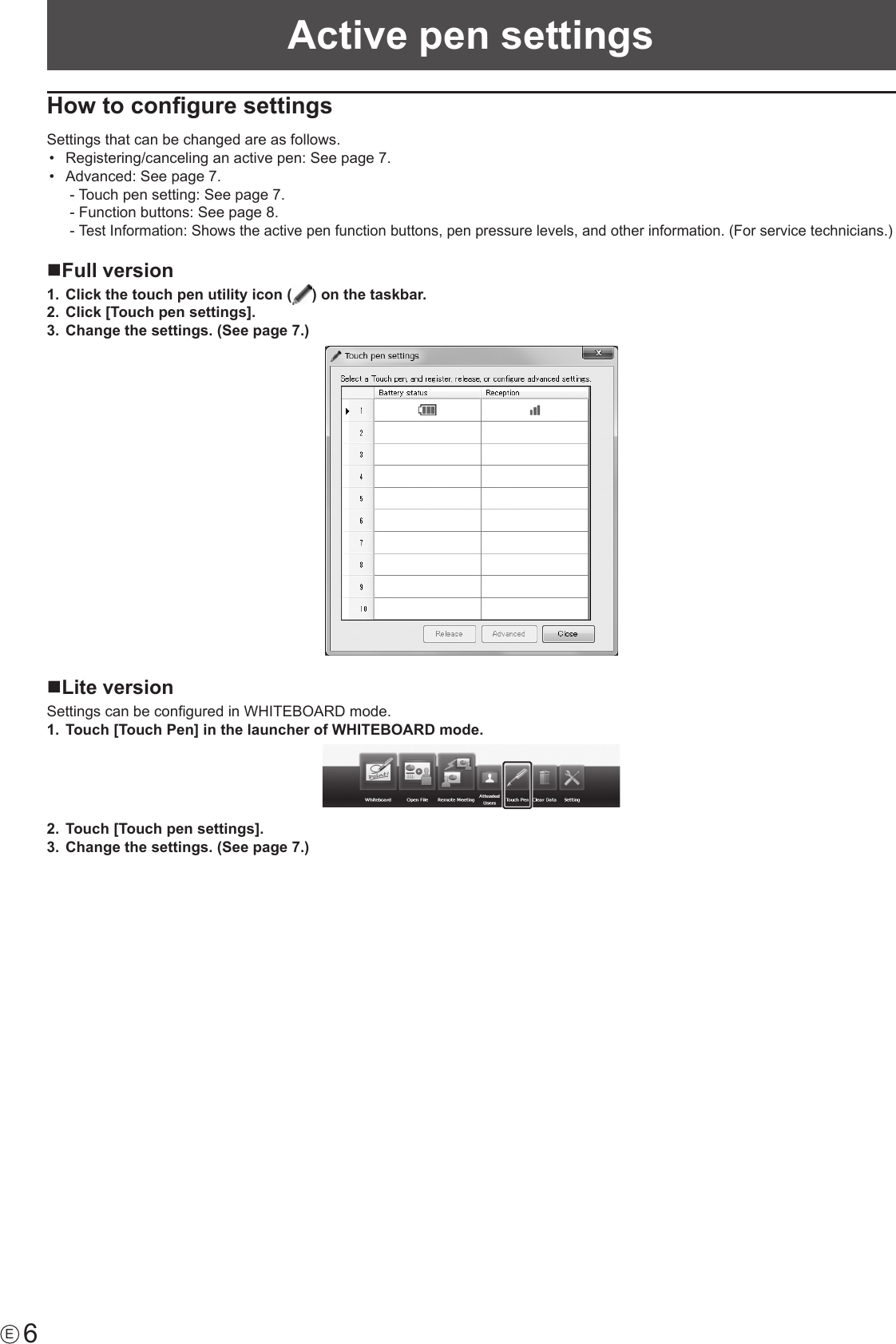 Page 6 of 11 - Sharp PN-60TA3 Touch Pen Utility User Manual To The Fc78e03e-7857-4b2f-8cbb-d5b773755bb5