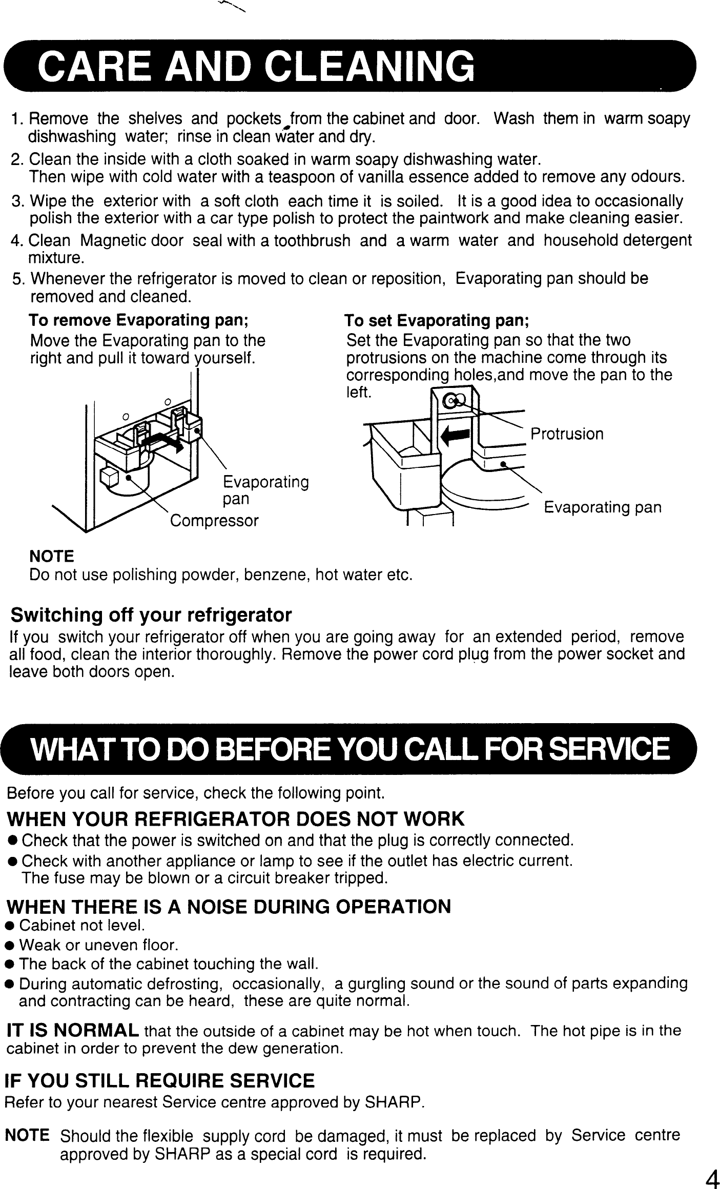 Page 4 of 6 - Sharp SJ-24G User Manual  To The B4251b05-4dfe-4ead-b1f5-c83b8d5b3041