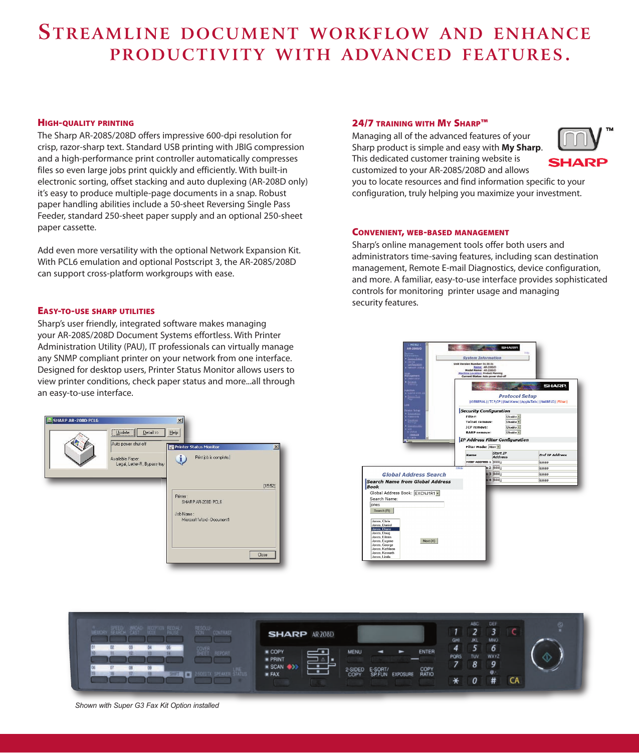 Page 3 of 4 - Sharp Sharp-Ar-208S-Users-Manual- AR-208S | AR-208D Brochure Sharp-ar-208s-users-manual