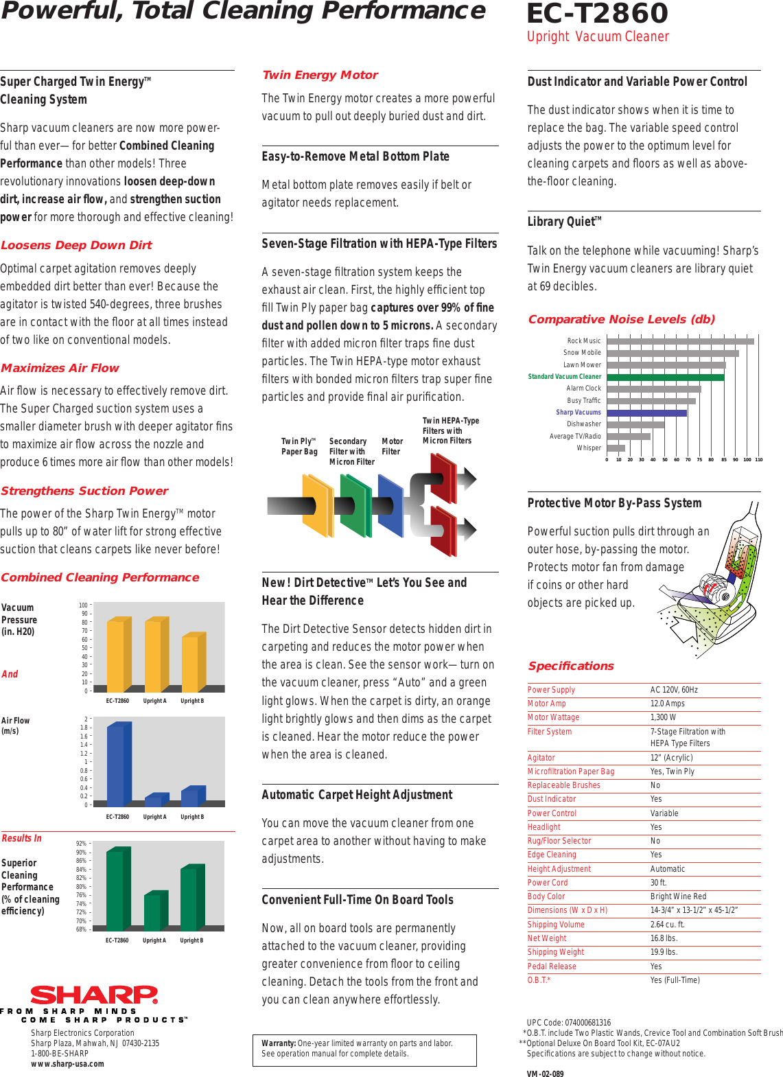 Page 2 of 2 - Sharp Sharp-Ec-T2860-Users-Manual- EC-T2860 Specification Sheet  Sharp-ec-t2860-users-manual