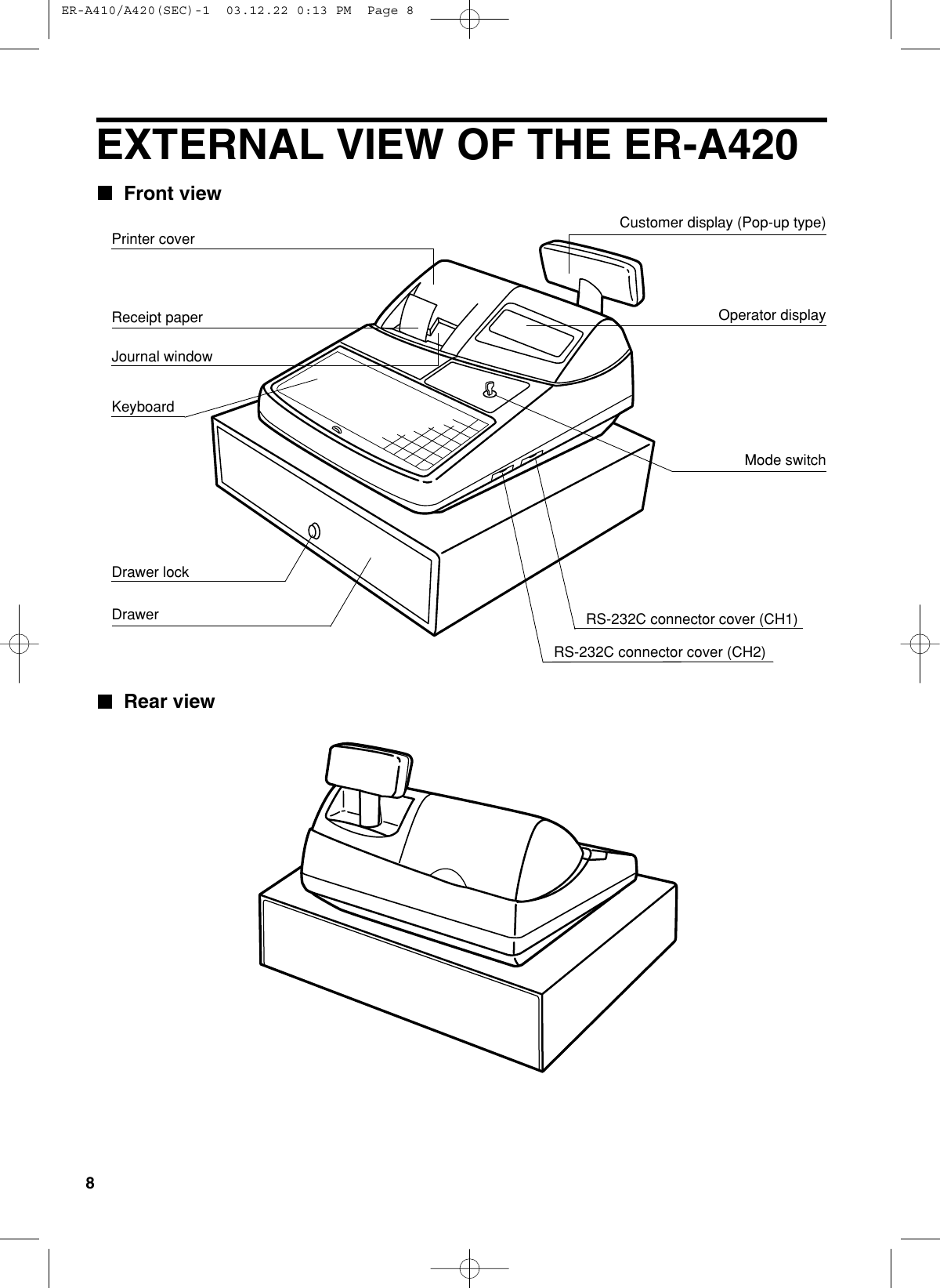 Sharp Er 10 Owners Manual