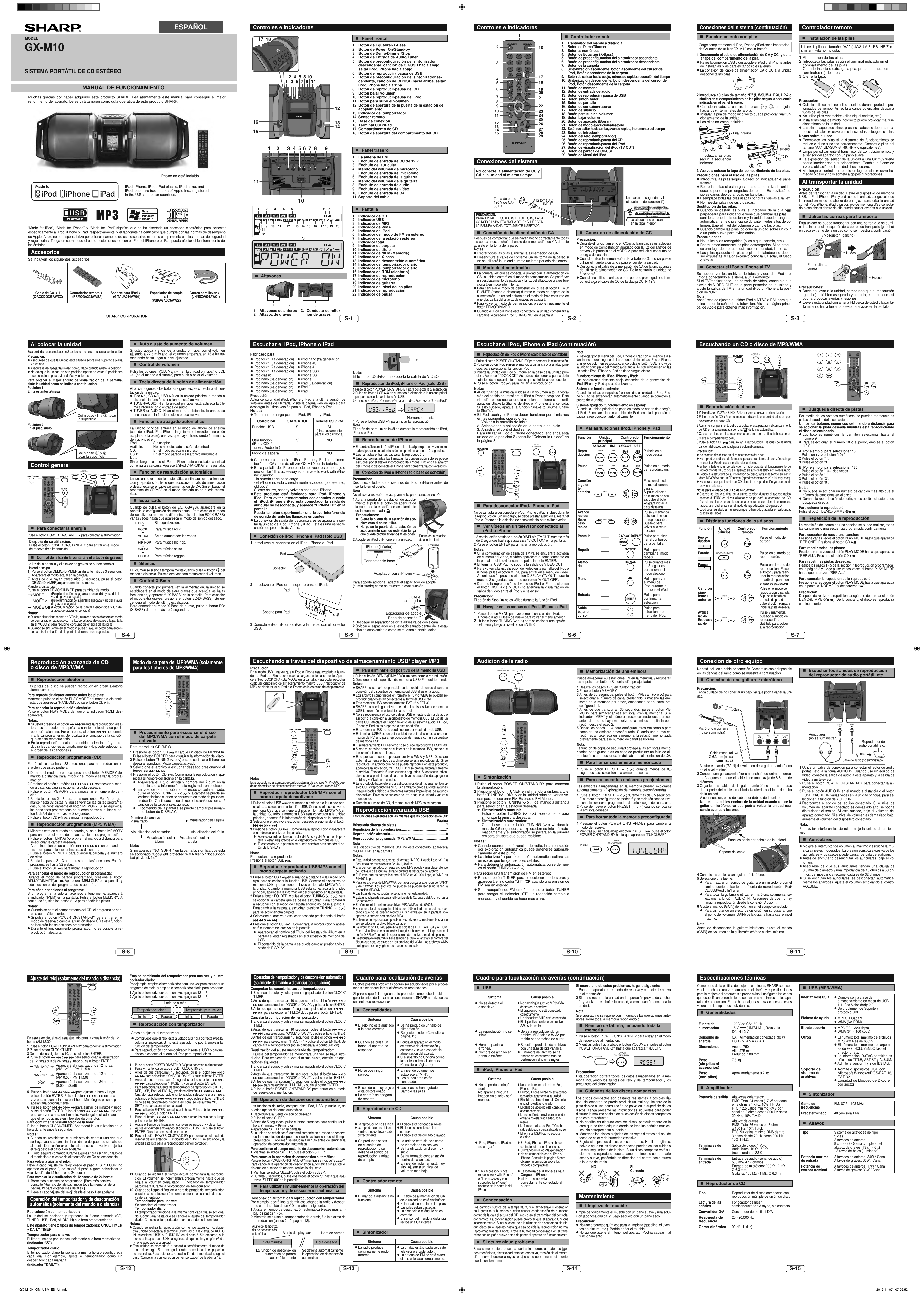 Page 2 of 2 - Sharp Sharp-Gx-M10-Operation-Manual- GX-M10H_OM_USA_EN_A1  Sharp-gx-m10-operation-manual