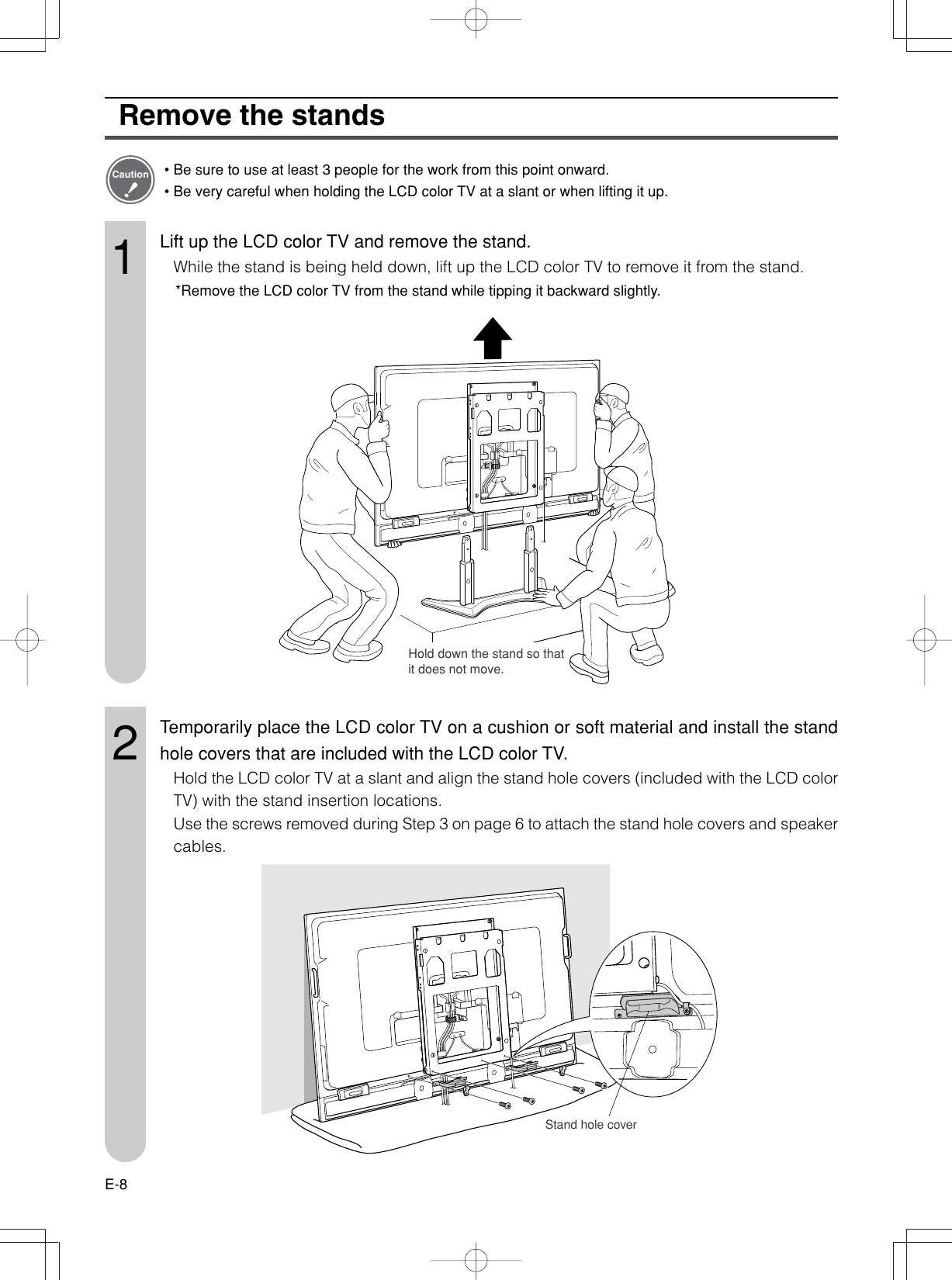 Page 9 of 11 - Sharp Sharp-Lc-65Ge1-Users-Manual- AN-65AG1 Wall-Mount Bracket Installation Guide  Sharp-lc-65ge1-users-manual