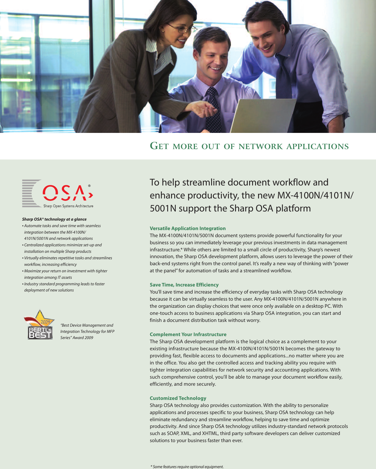 Page 8 of 12 - Sharp Sharp-Mx-4100N-Brochure- MX-4100N | MX-4101N MX-5001N Brochure  Sharp-mx-4100n-brochure