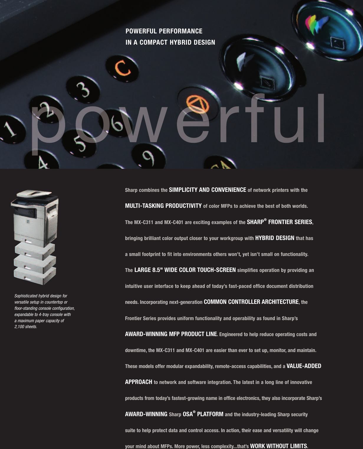 Page 2 of 12 - Sharp Sharp-Mx-C311-Brochure- MX-C311 | MX-C401 Brochure  Sharp-mx-c311-brochure