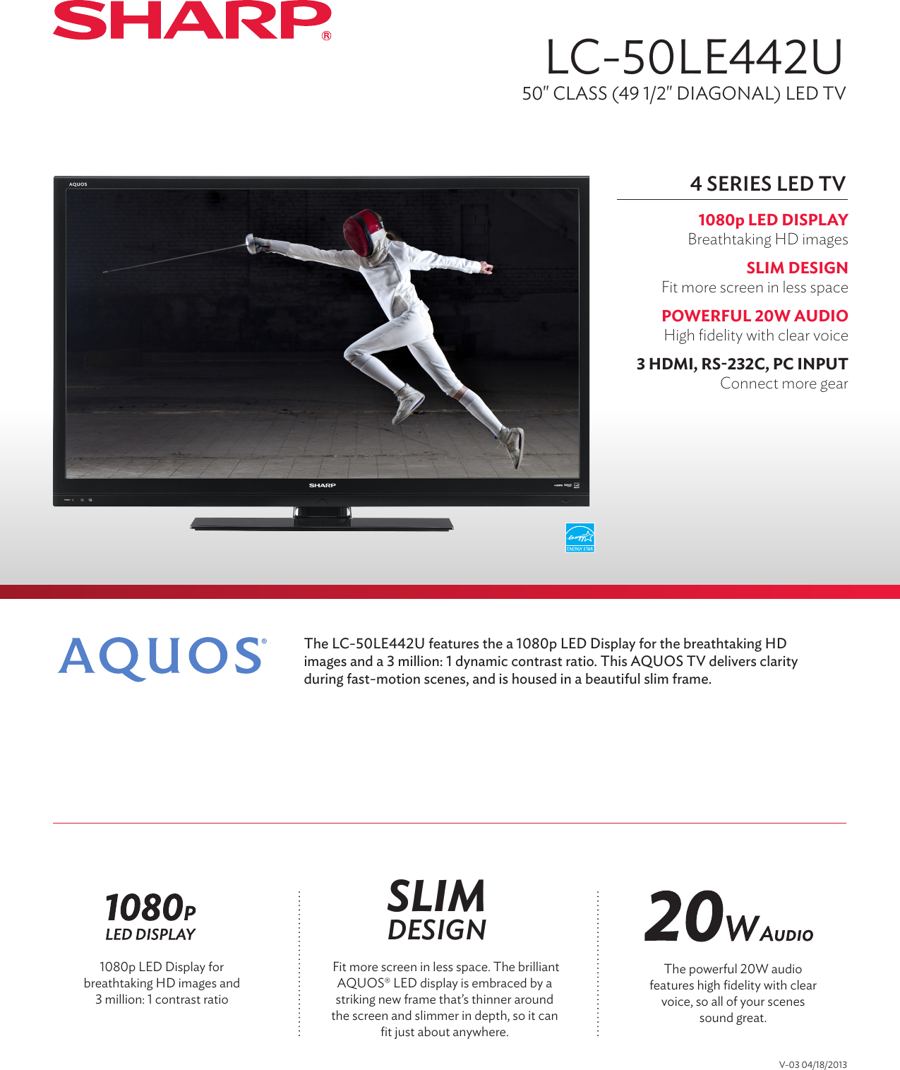 Sharp Lc 50le442u Lc50le442u Users Manual Sharp Lc 50le442u Lc50le442u Users Manual