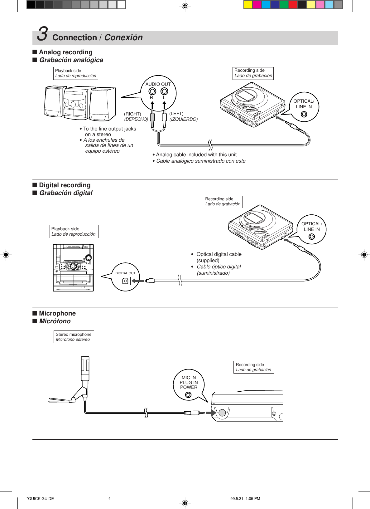 Page 2 of 4 - Sharp Sharp-Sharp-Minidisc-Player-Md-Mt821-Users-Manual- MD-MT821 Quick Start Guide  Sharp-sharp-minidisc-player-md-mt821-users-manual