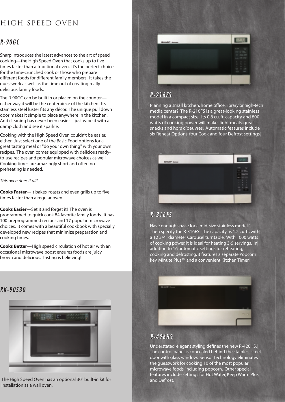 Page 4 of 5 - Sharp Sharp-Stainless-Steel-Microwave-Oven-Users-Manual- Stainless Steel Microwave Oven Brochure  Sharp-stainless-steel-microwave-oven-users-manual