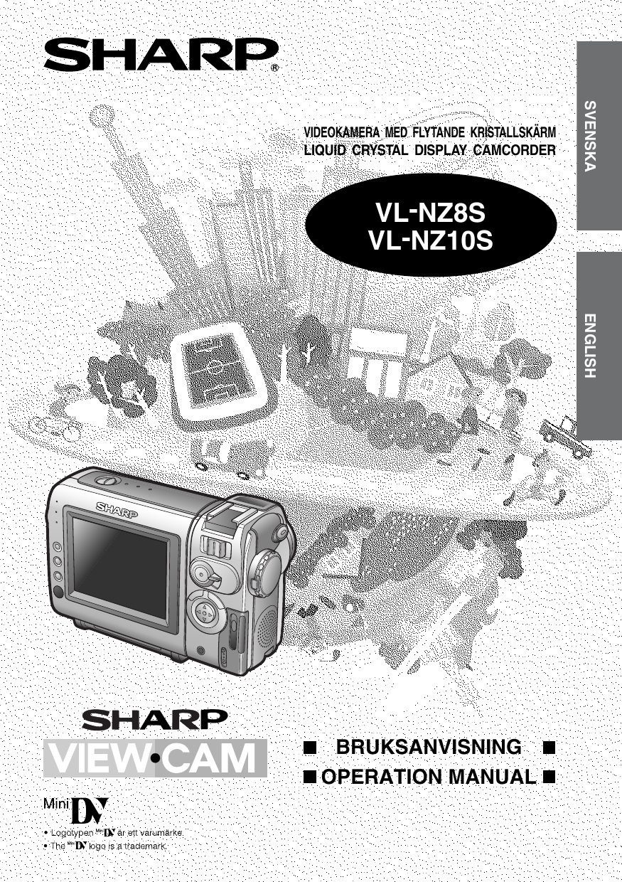 Sharp Viewcam Vl Nz10S Users Manual VLNZ8S 10S_OM_GB
