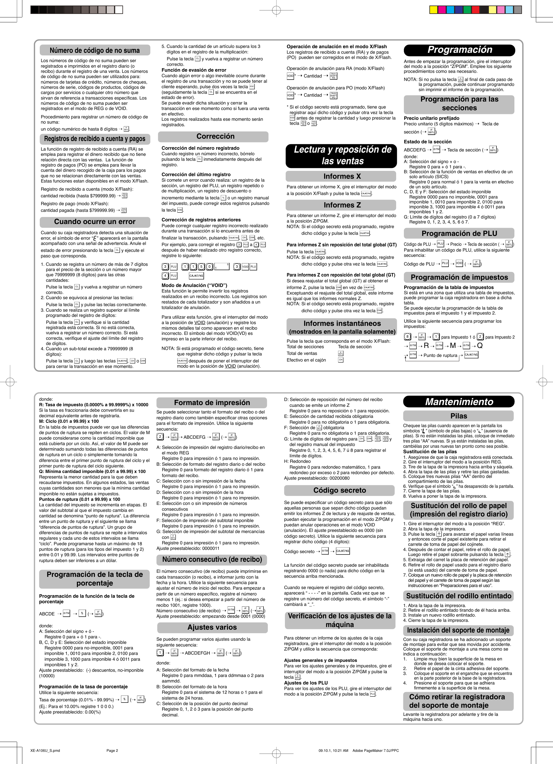 Page 2 of 2 - Sharp Sharp-Xe-A106-Owners-Manual- XE-A106U_S.pmd  Sharp-xe-a106-owners-manual