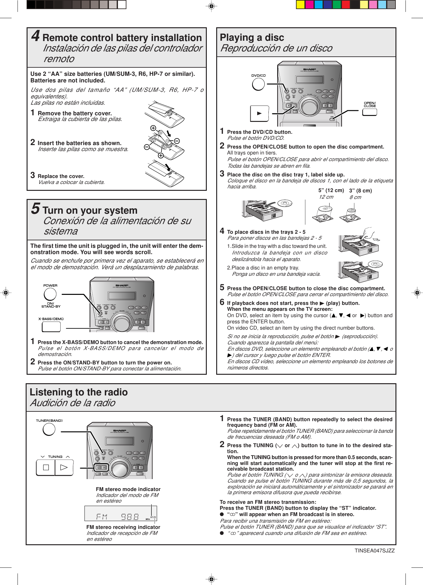 Page 2 of 2 - Sharp Xldv60-Quick-Guide XL-DV60 Quick Start Guide