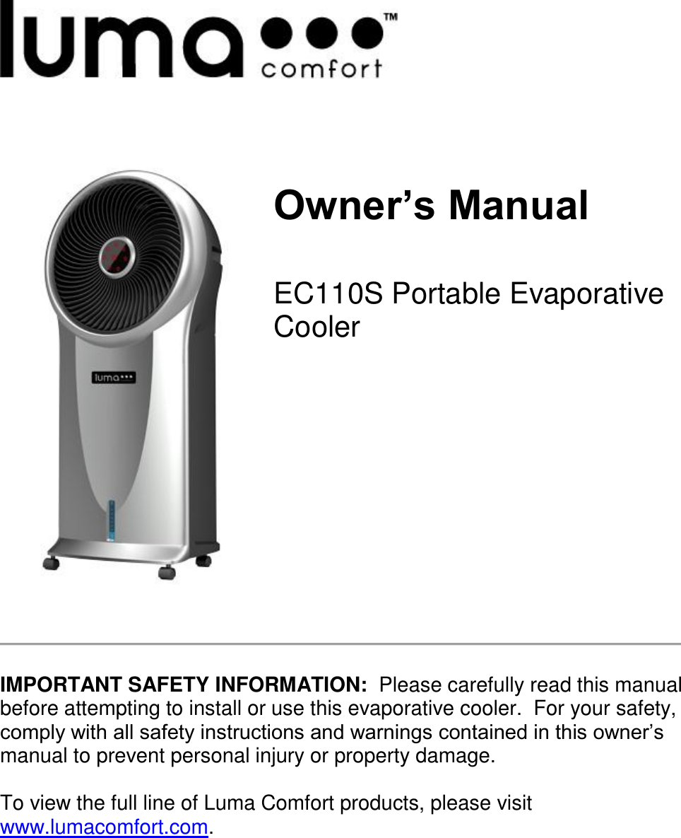 sharper image evaporative cooler