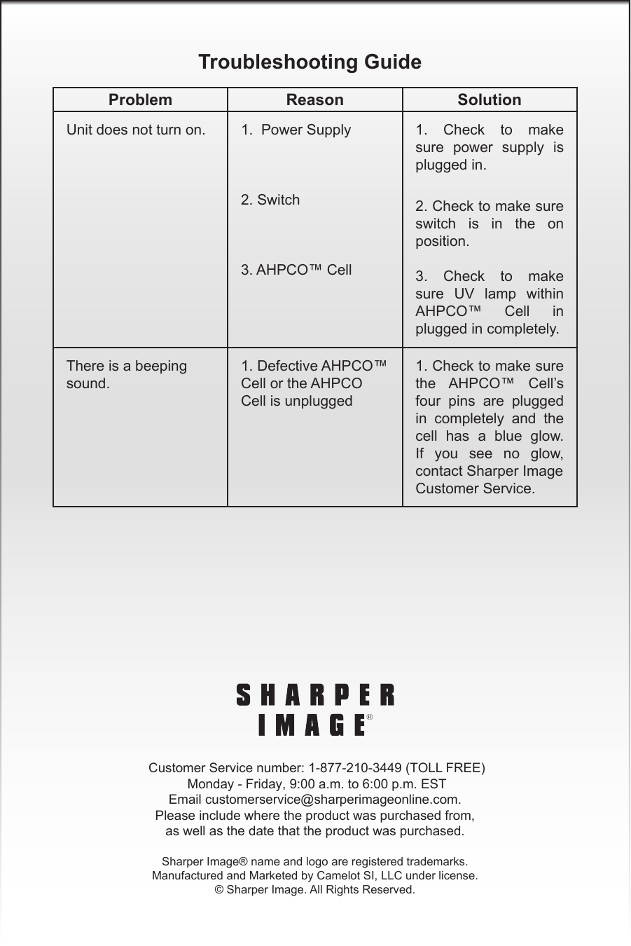 Page 8 of 8 - Sharper Image  203758