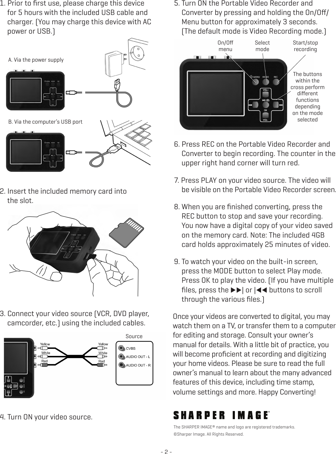 Page 2 of 2 - Sharper Image 203963