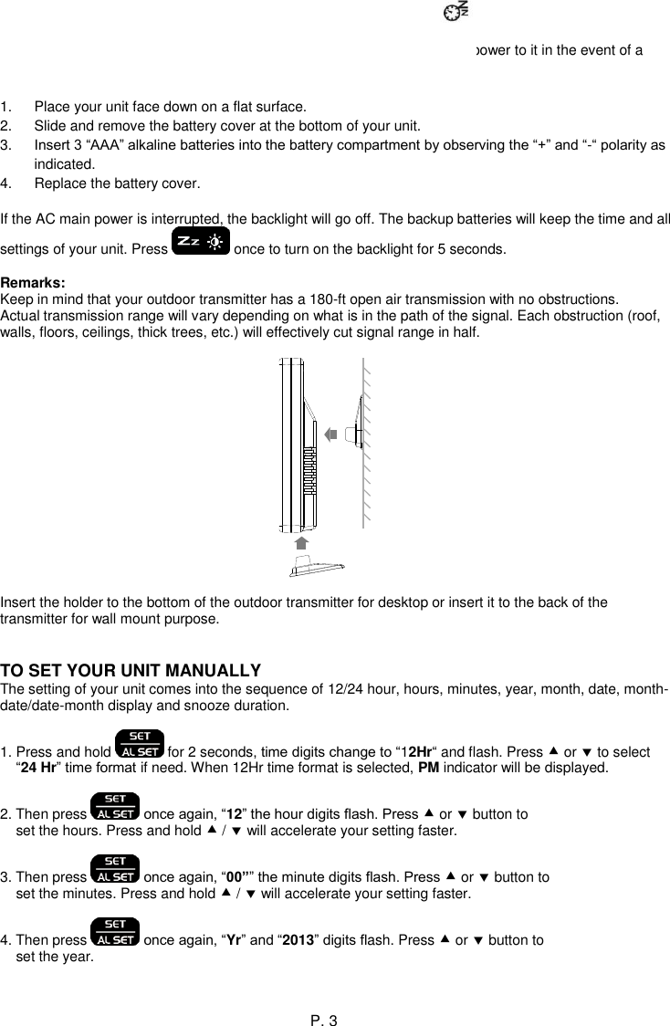 Page 3 of 9 - Sharper Image INSTRUCTION MANUAL OF IW001-WF-JJY  204059