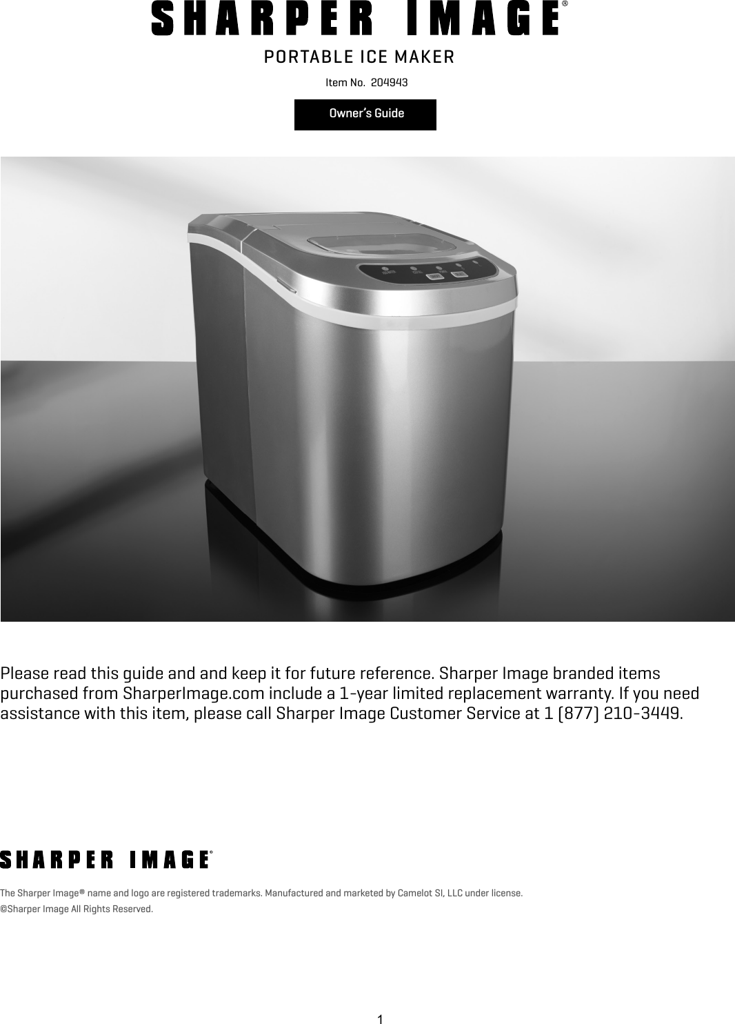 Portable Ice Maker by Sharper Image @