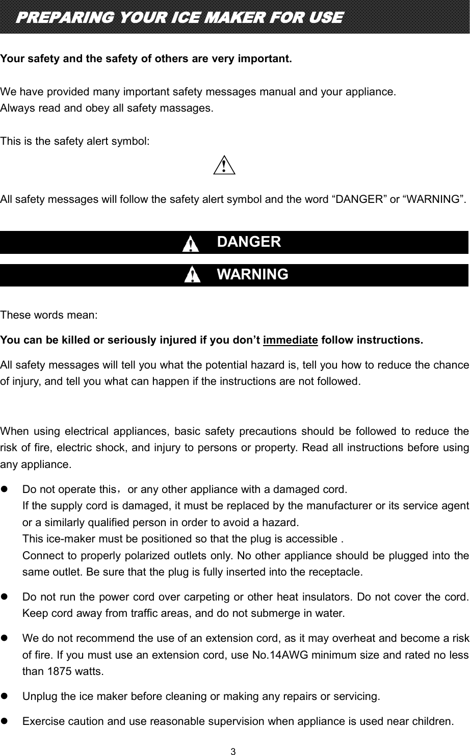 Page 3 of 8 - Sharper Image HZB-12-230V Manual  204943