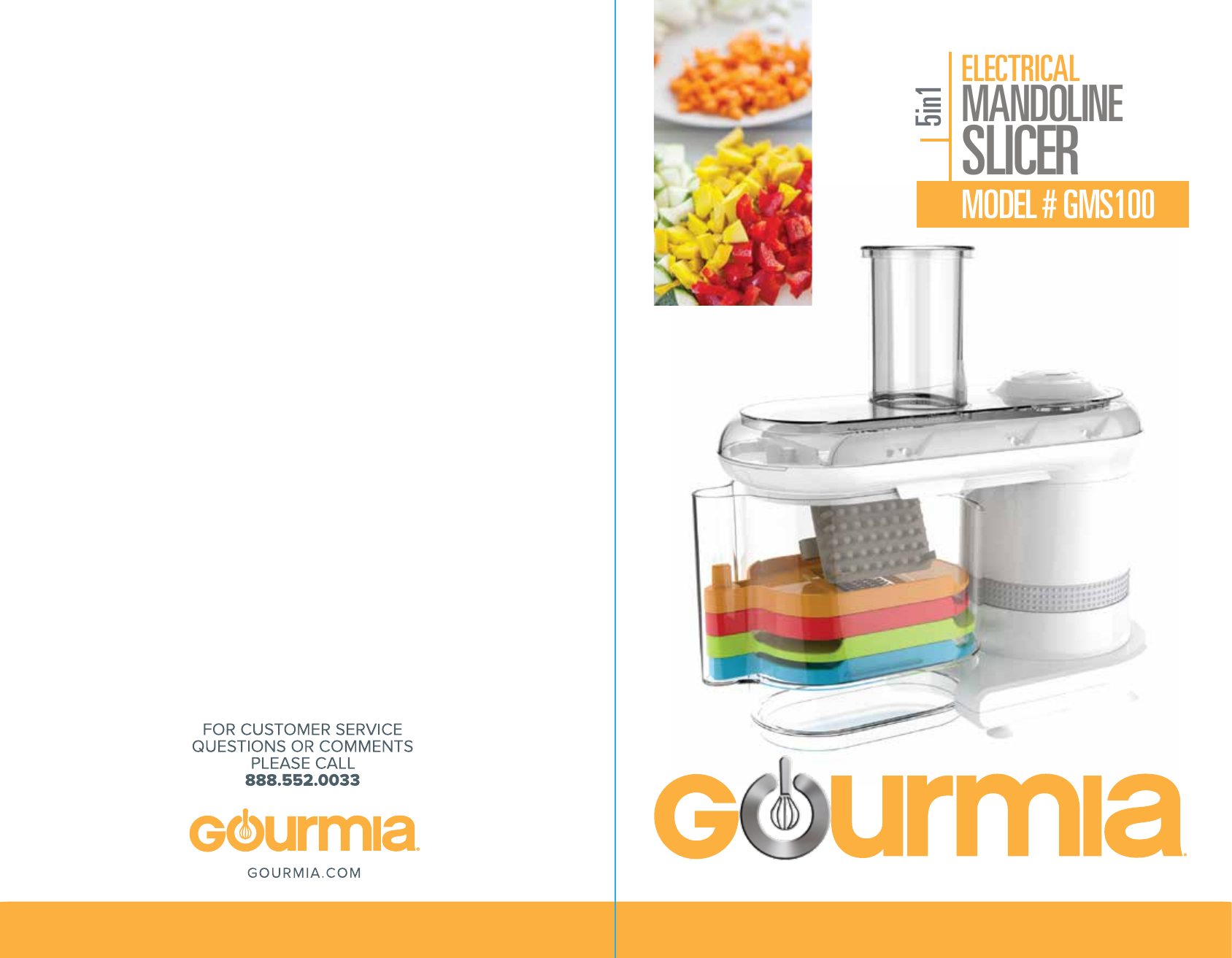 Sharper Image Mandoline Slicer User Manual 205449