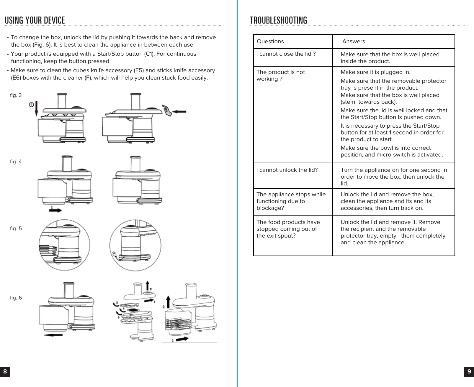Page 5 of 6 - Sharper Image Mandoline Slicer User Manual  205449