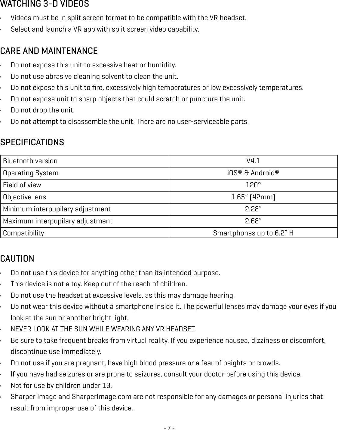 Page 7 of 8 - Sharper Image  205979