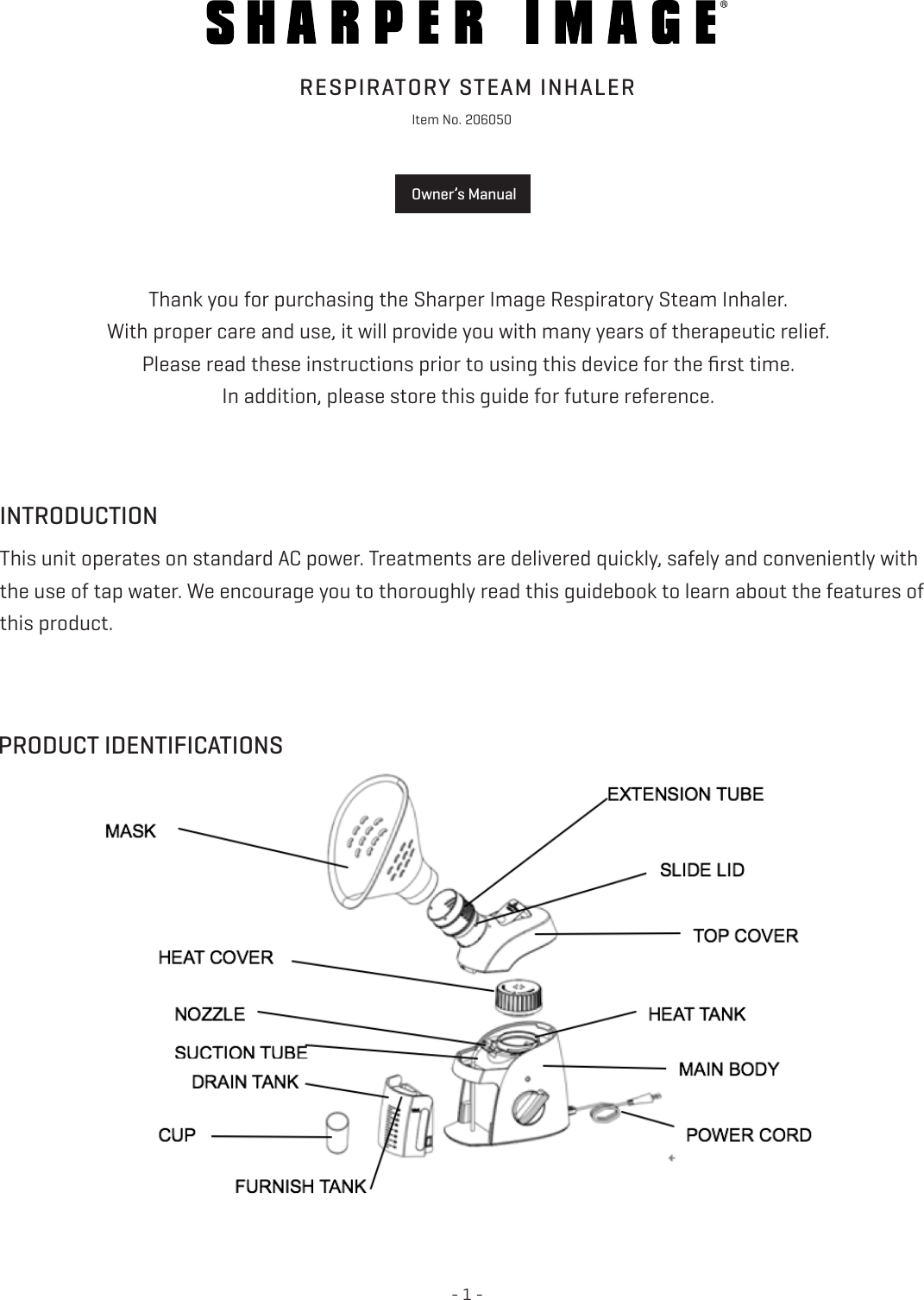 Page 1 of 6 - Sharper Image  206050