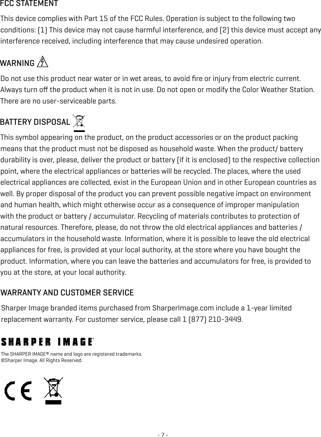 Page 7 of 7 - Sharper Image  206085