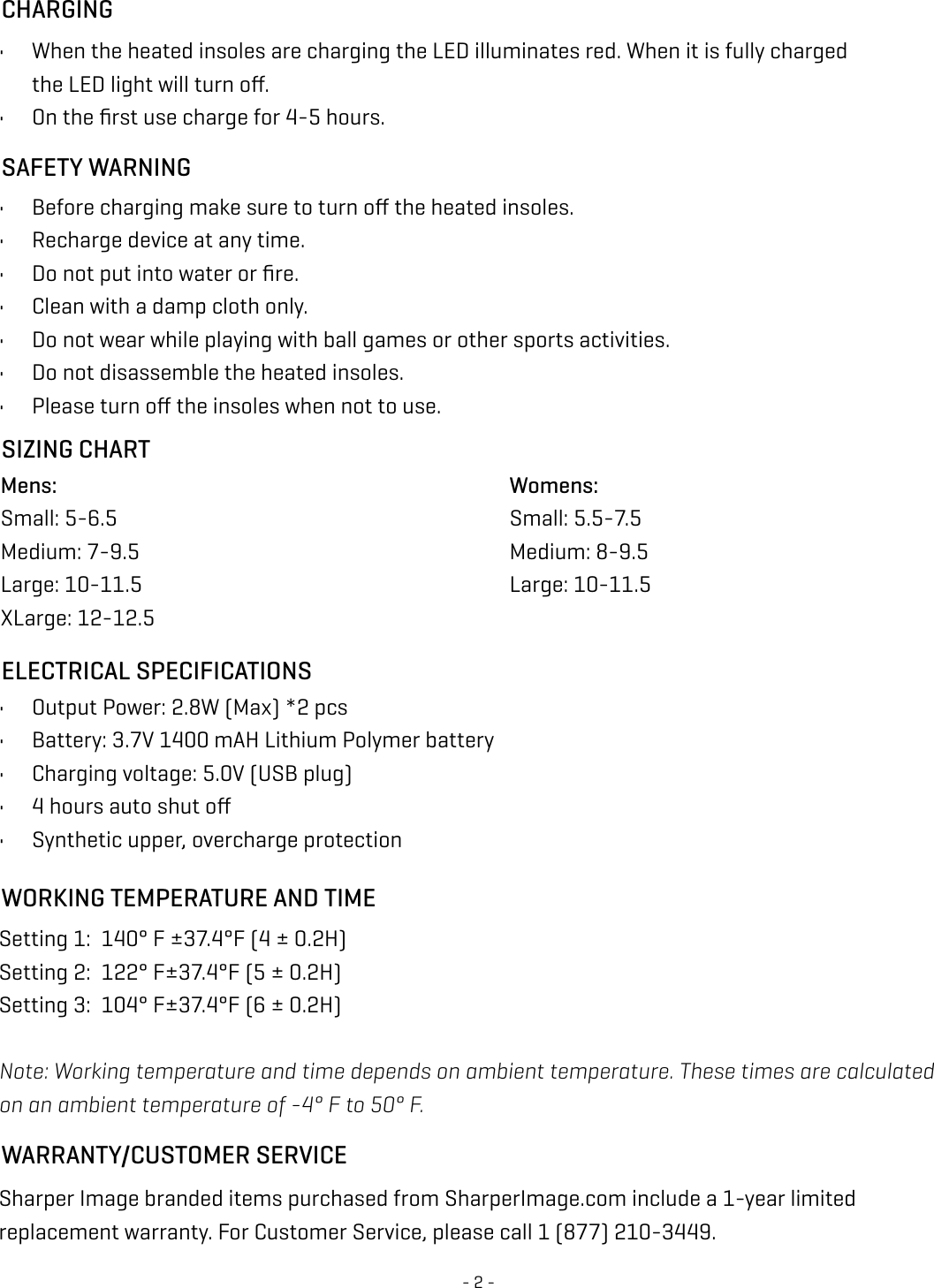 Page 2 of 2 - Sharper Image 206172