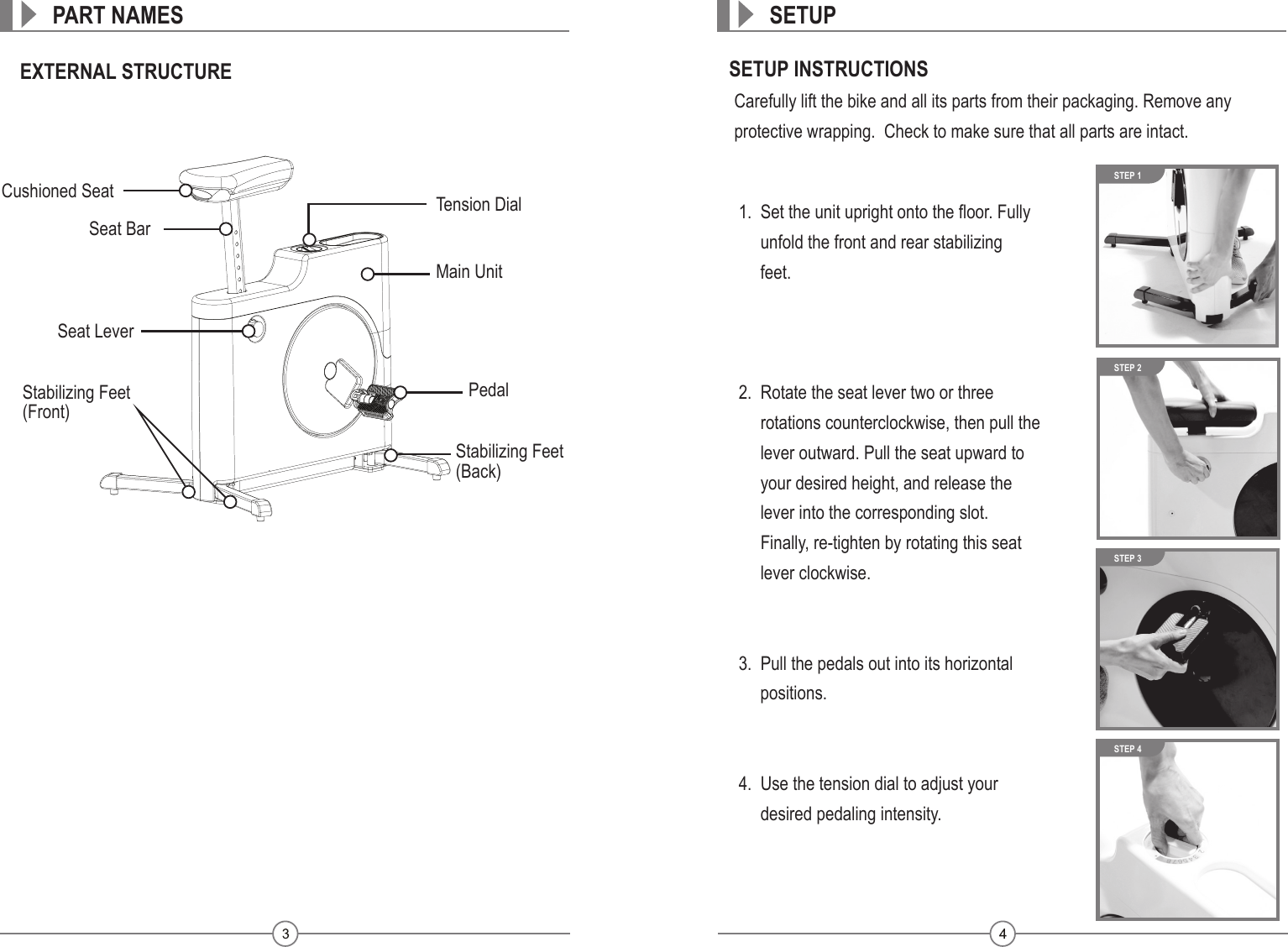 Page 4 of 6 - Sharper Image Square Bike Manual_USJ-875  206295