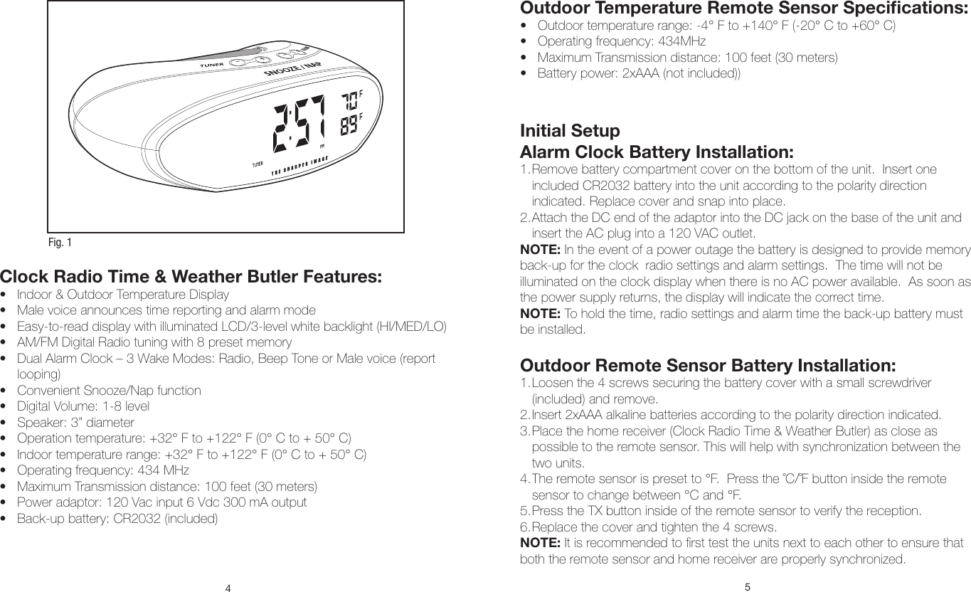 Page 3 of 6 - Sharper-Image Sharper-Image-Ib-Ecb130-Users-Manual- Sharper-image-ib-ecb130-users-manual