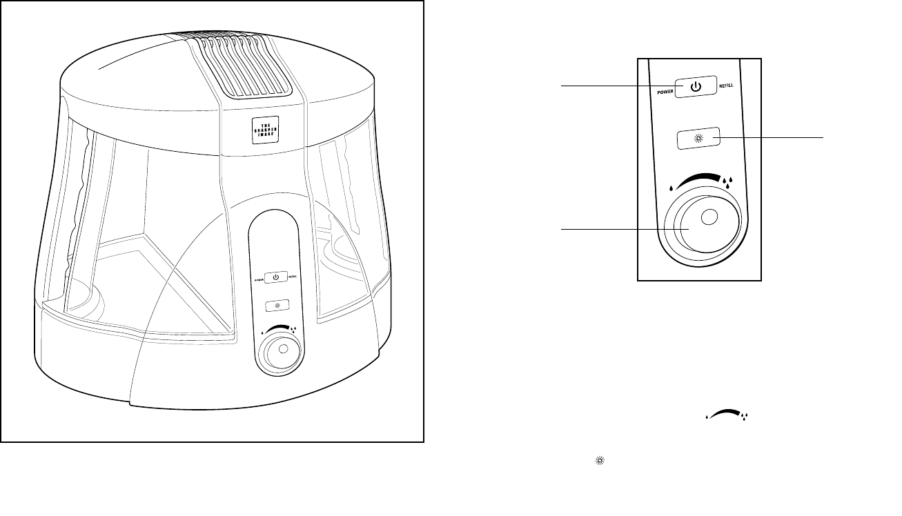 Sharper Image Humidifier The Ultrasonic Cool Mist Users Manual