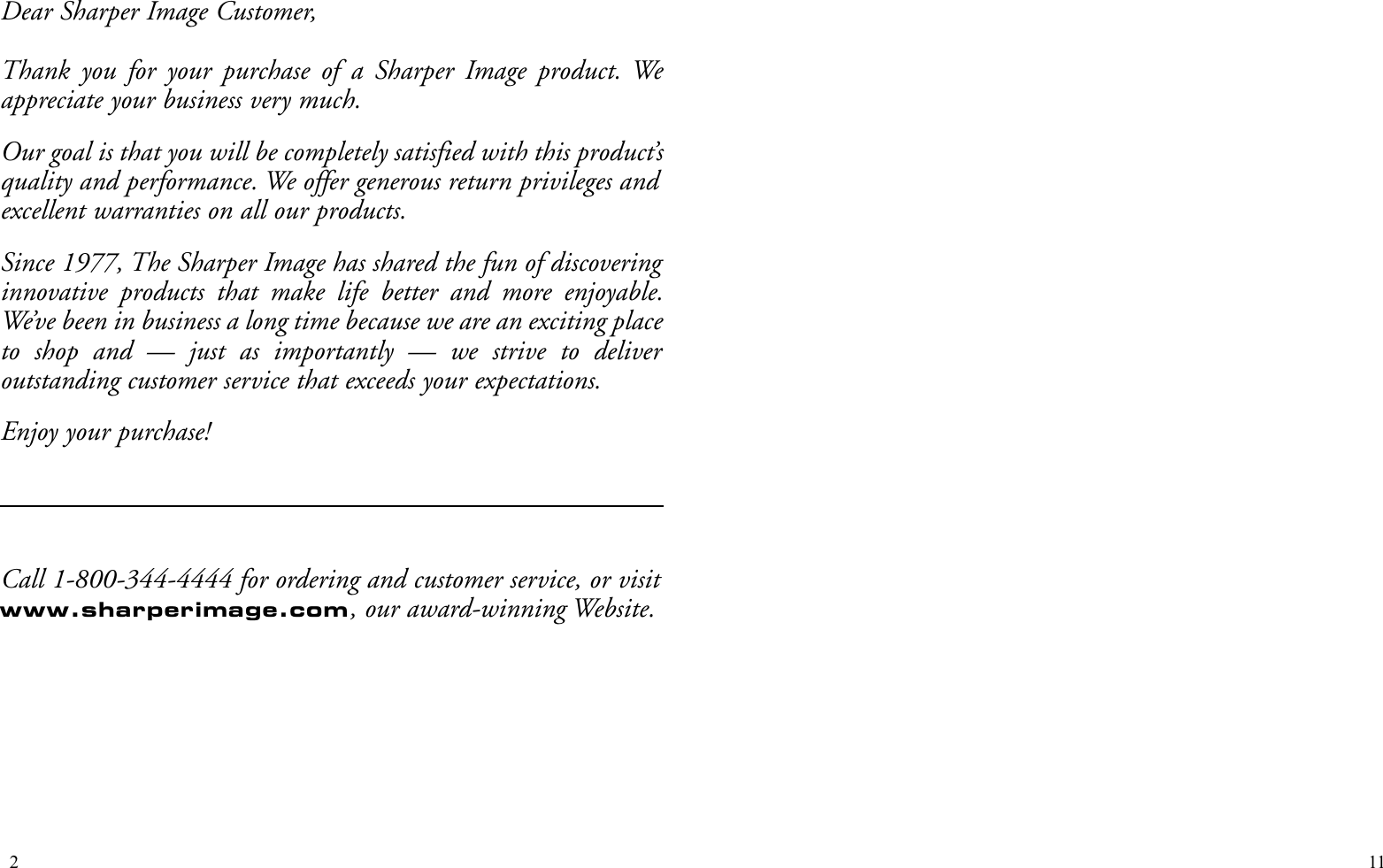 Page 2 of 6 - Sharper-Image Sharper-Image-Ti150-Users-Manual- TI150_IM_V061026x  Sharper-image-ti150-users-manual