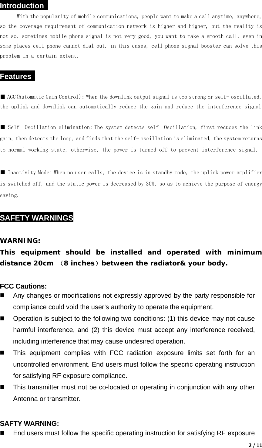 Shen Zhen ANNTLENT Communication Technology CPAL70 Cell Phone Signal