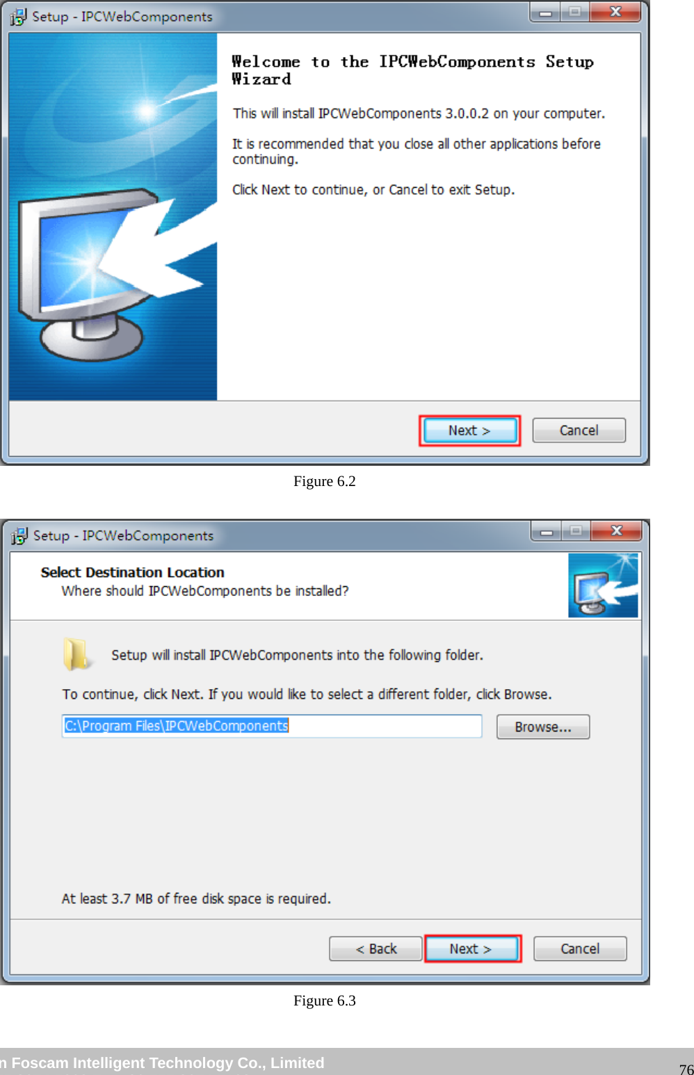 wwwwww..ffoossccaamm..ccoomm SShheennzzhheenn FFoossccaamm IInntteelllliiggeenntt TTeecchhnnoollooggyy CCoo..,, LLiimmiitteedd TTeell:: 8866 775555 22667744 55666688 FFaaxx:: 8866 775555 22667744 55116688 76 Figure 6.2 Figure 6.3