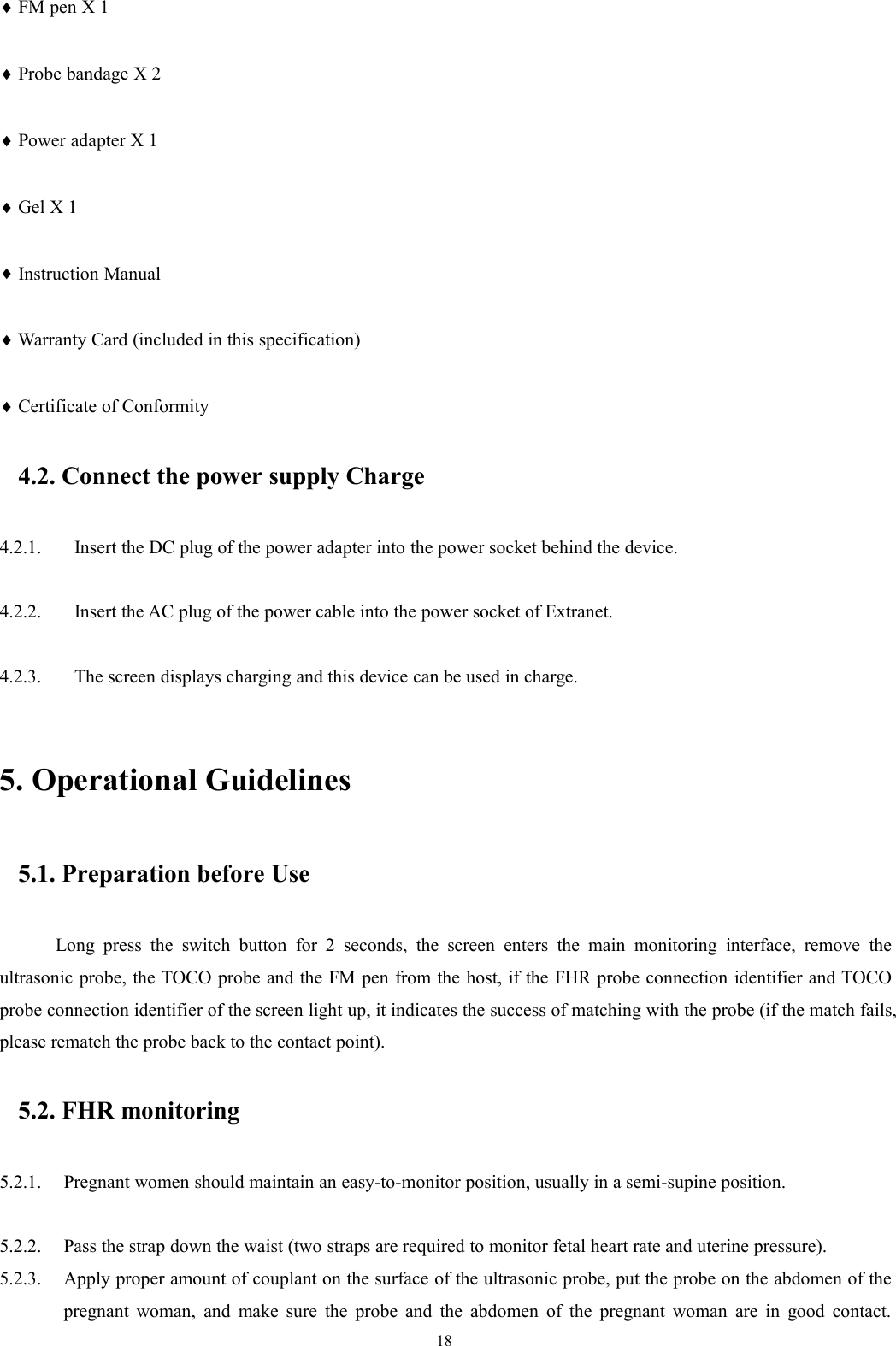 Page 23 of ShenZhen Jumper Medical Equipment JPD300ETX Fetal Monitor User Manual 