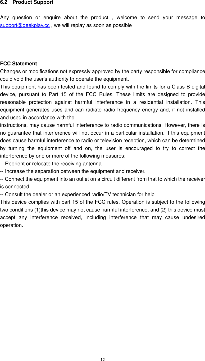 Page 12 of ShenZhen Super Global Electronics ARA-02 AR GAME GUN/ARCHER User Manual x