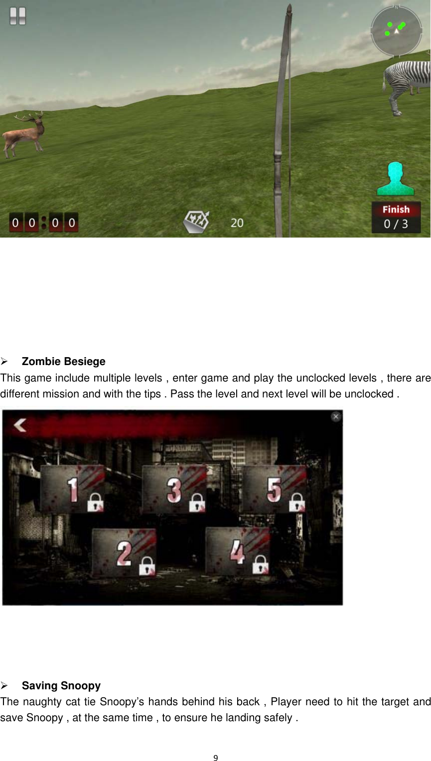 Page 9 of ShenZhen Super Global Electronics ARA-02 AR GAME GUN/ARCHER User Manual x