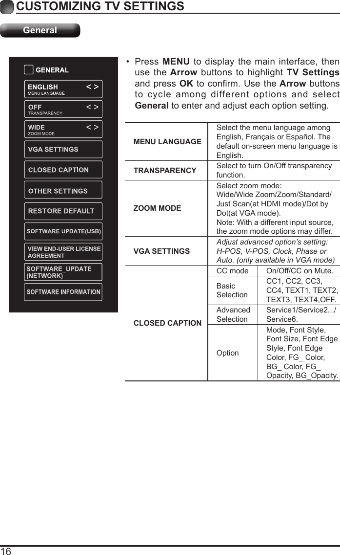 Page 18 of Shenyang Tongfang Multimedia Technology E2SW3918 LED TV User Manual 