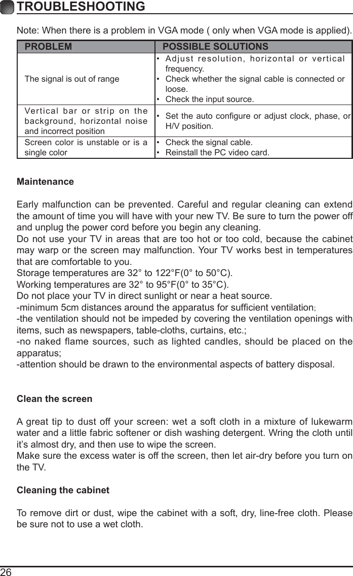 Page 28 of Shenyang Tongfang Multimedia Technology E2SW3918 LED TV User Manual 