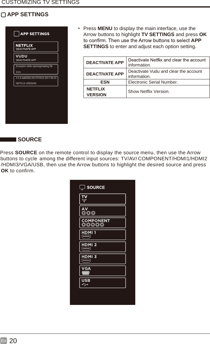 Page 8 of Shenyang Tongfang Multimedia Technology WE50UB44 LED TV User Manual  2