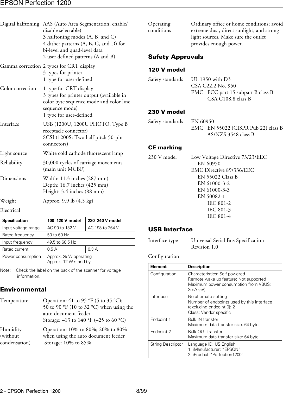 Page 2 of 6 - Shibaura Shibaura-Epson-Perfection-1200-Users-Manual- Perfection 1200S/1200U/1200U PHOTO - Product Information Guide  Shibaura-epson-perfection-1200-users-manual