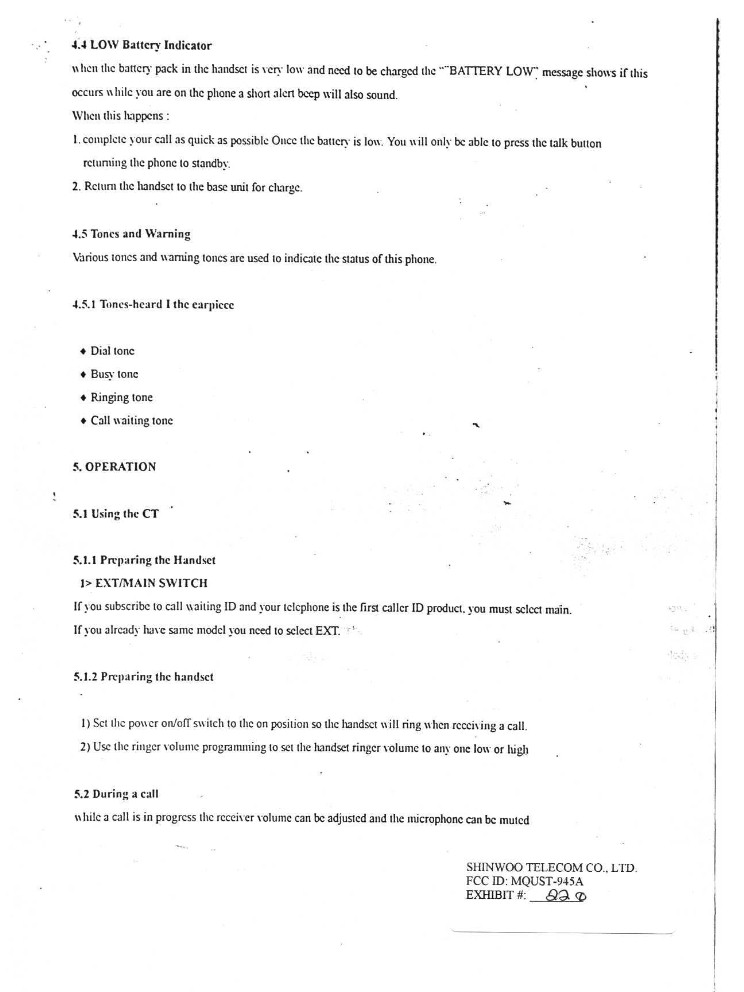 Cordless Phone User Manual