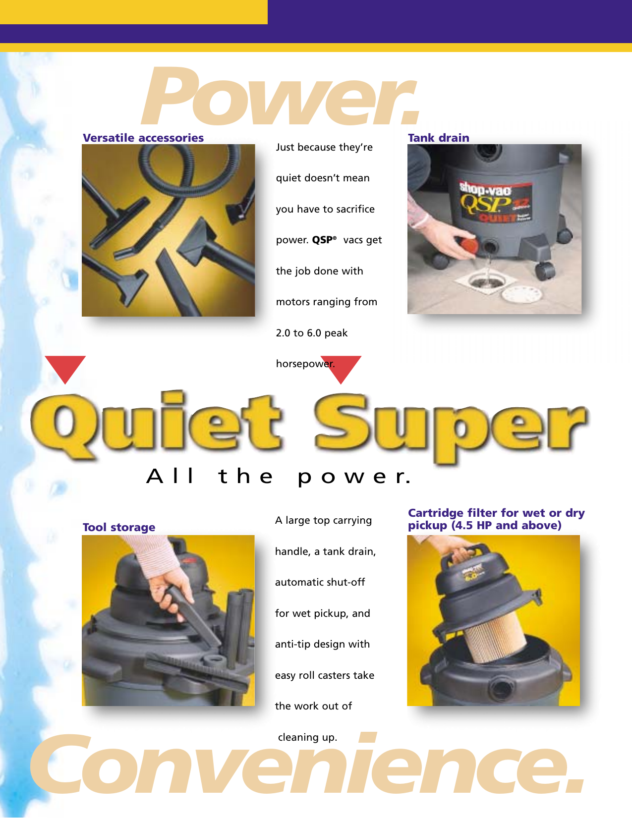 Page 2 of 12 - Shop-Vac Shop-Vac-Wet-Dry-Vacs-Qsp-Series-Users-Manual- Shop-Vac-QSP  Shop-vac-wet-dry-vacs-qsp-series-users-manual