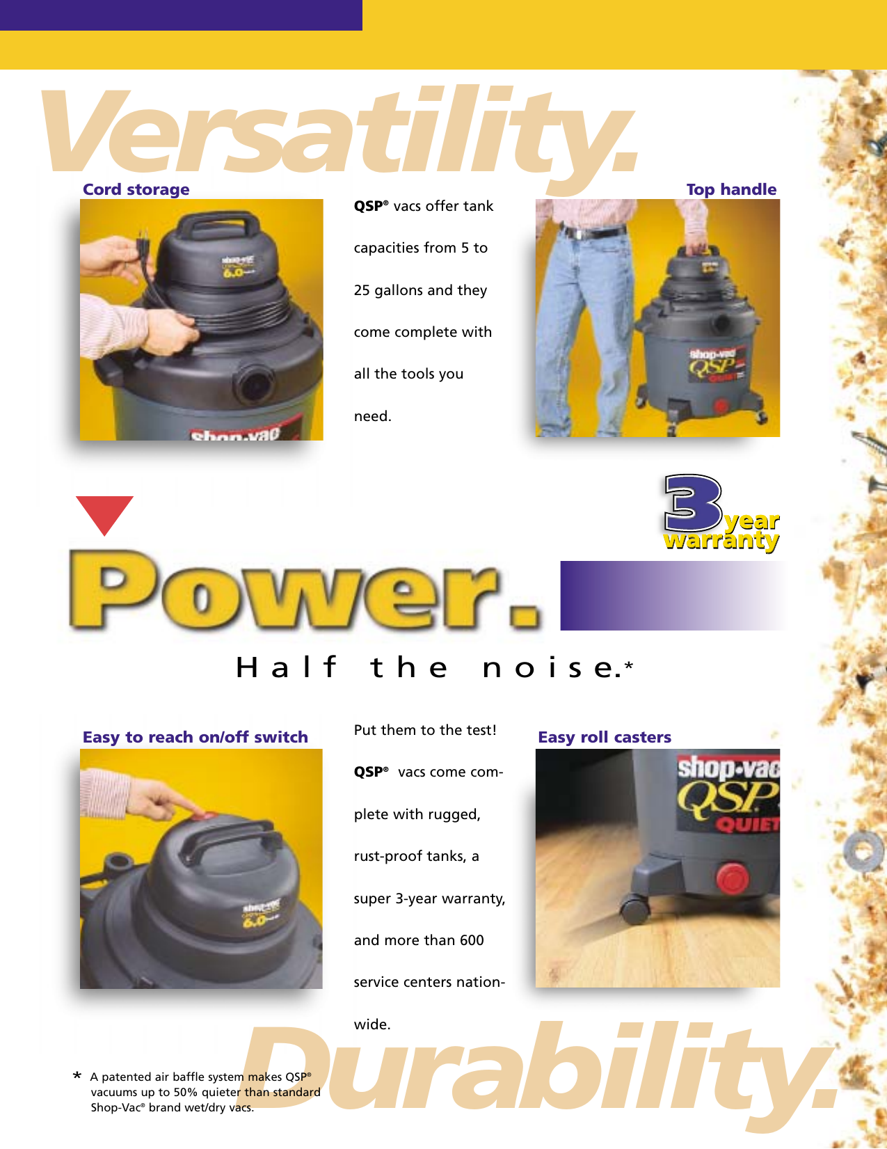 Page 3 of 12 - Shop-Vac Shop-Vac-Wet-Dry-Vacs-Qsp-Series-Users-Manual- Shop-Vac-QSP  Shop-vac-wet-dry-vacs-qsp-series-users-manual