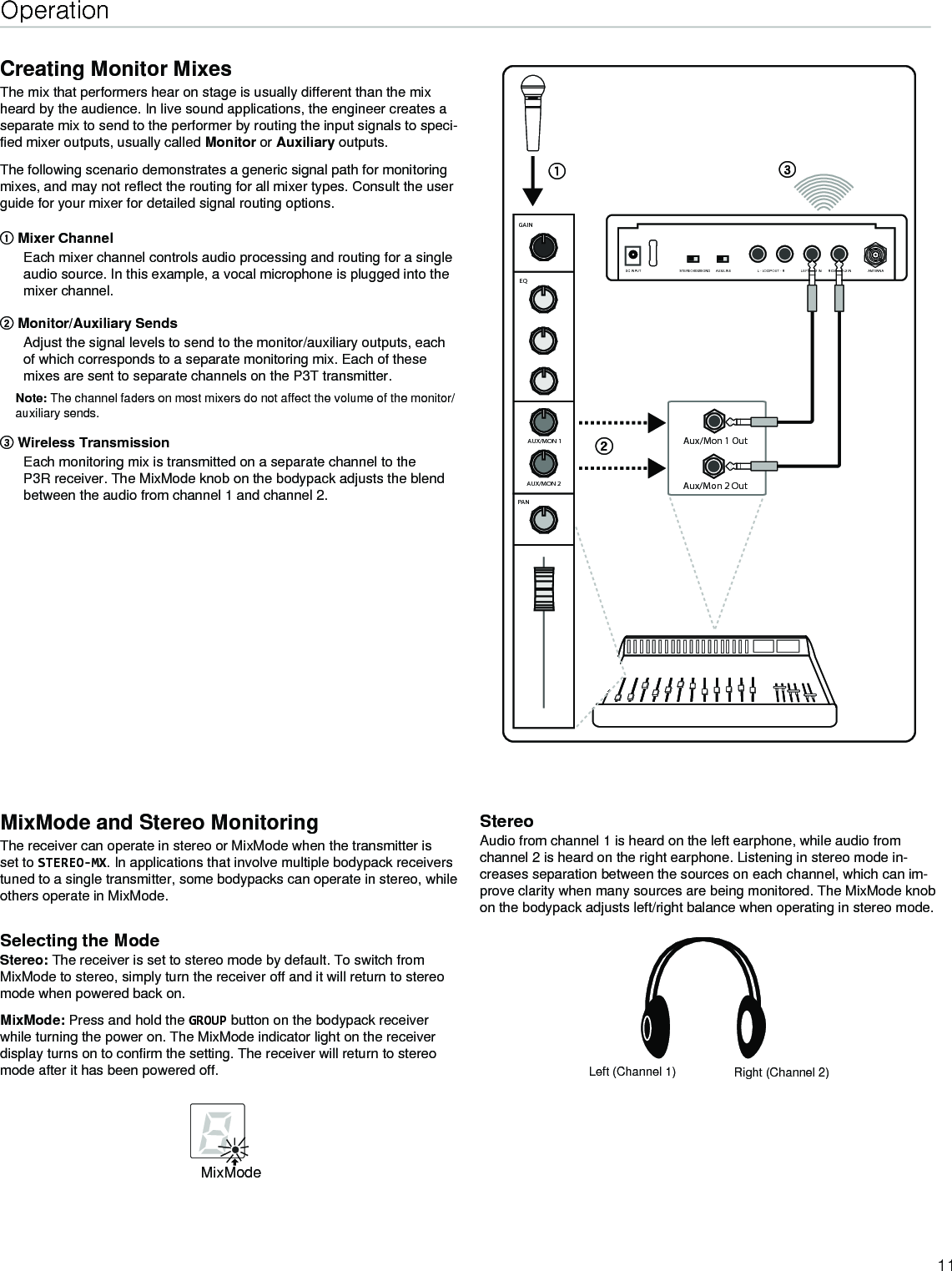 Page 11 of Shure orporated P3TT Non-Broadcast Base Station Transmitter User Manual Exhibit D Users Manual per 2 1033 c3