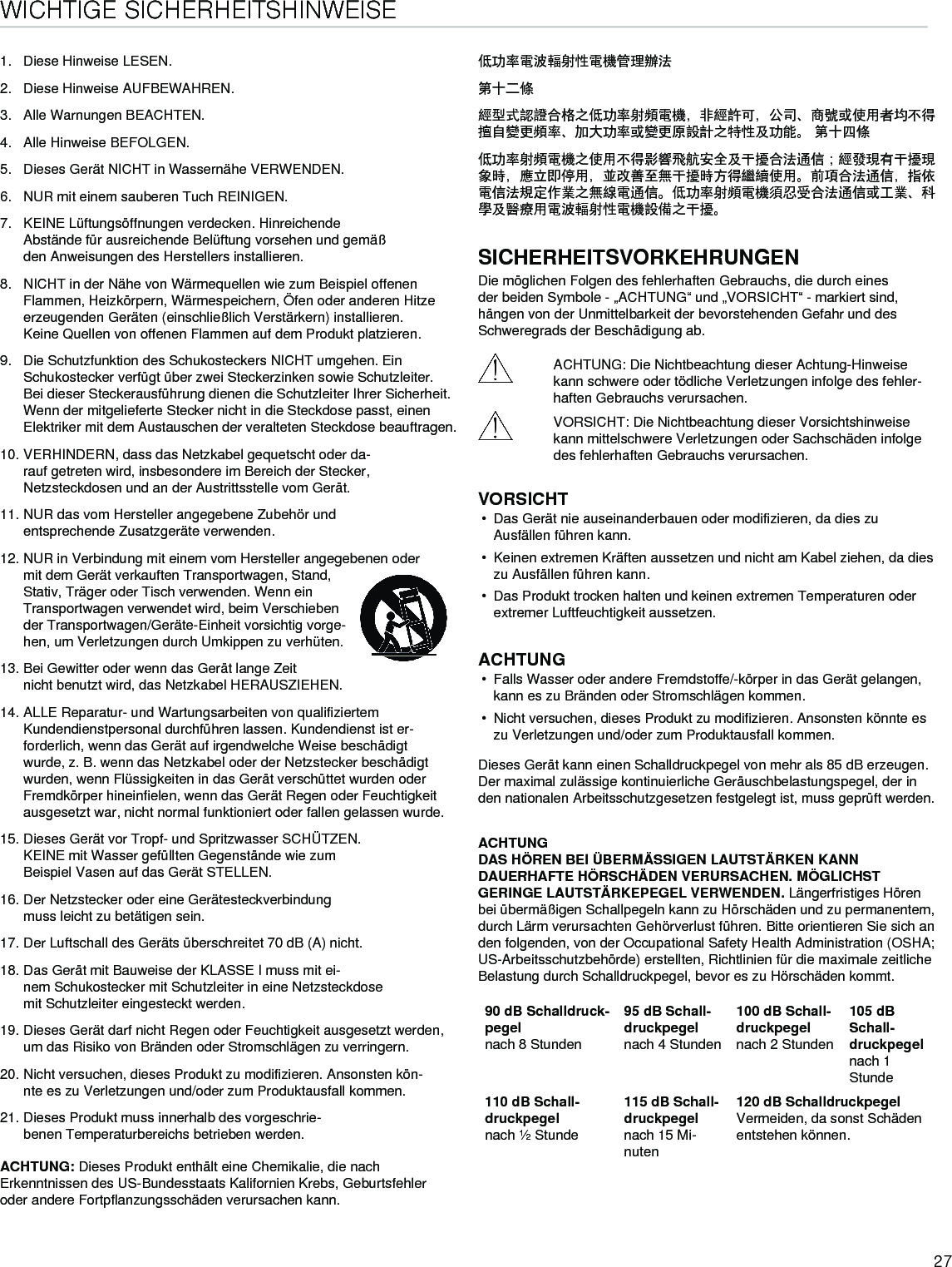 Page 27 of Shure orporated P3TT Non-Broadcast Base Station Transmitter User Manual Exhibit D Users Manual per 2 1033 c3