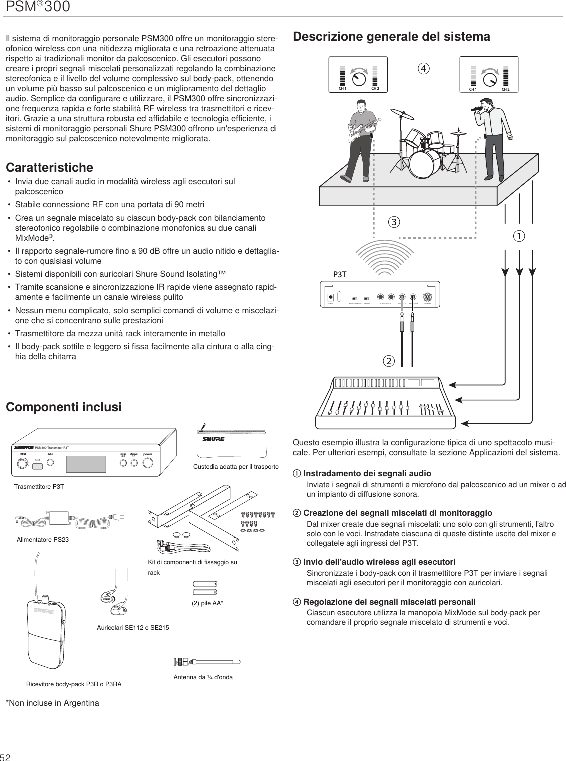 Page 52 of Shure orporated P3TT Non-Broadcast Base Station Transmitter User Manual Exhibit D Users Manual per 2 1033 c3